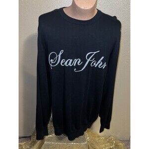 Sean John Mens  Y2K Logo Crew Neck Size XXL